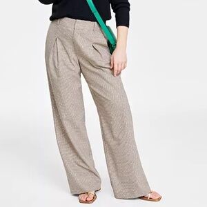 On 34th Women's Sequin Plaid Wide-Leg‎ Pants Plus Size 1X